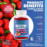 Just Nutrients Biotina 10000mcg gominolas, textura sedosa y sabor agradable