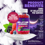 Just Nutrients Melatonina gominolas etiqueta sin gluten para usuarios sensibles