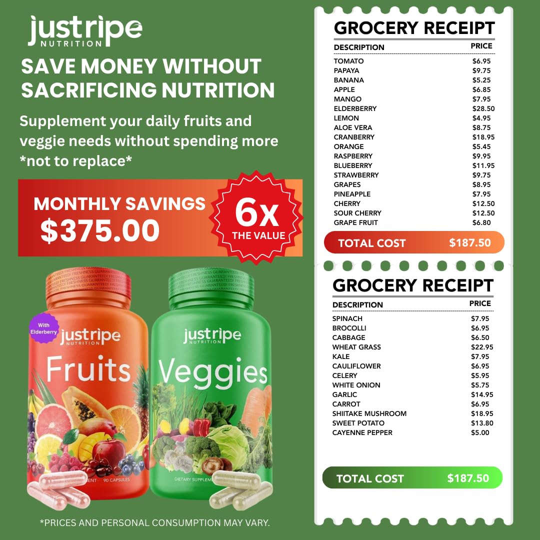 Just Ripe Nutrition doble pack, fruta y verdura en formato práctico