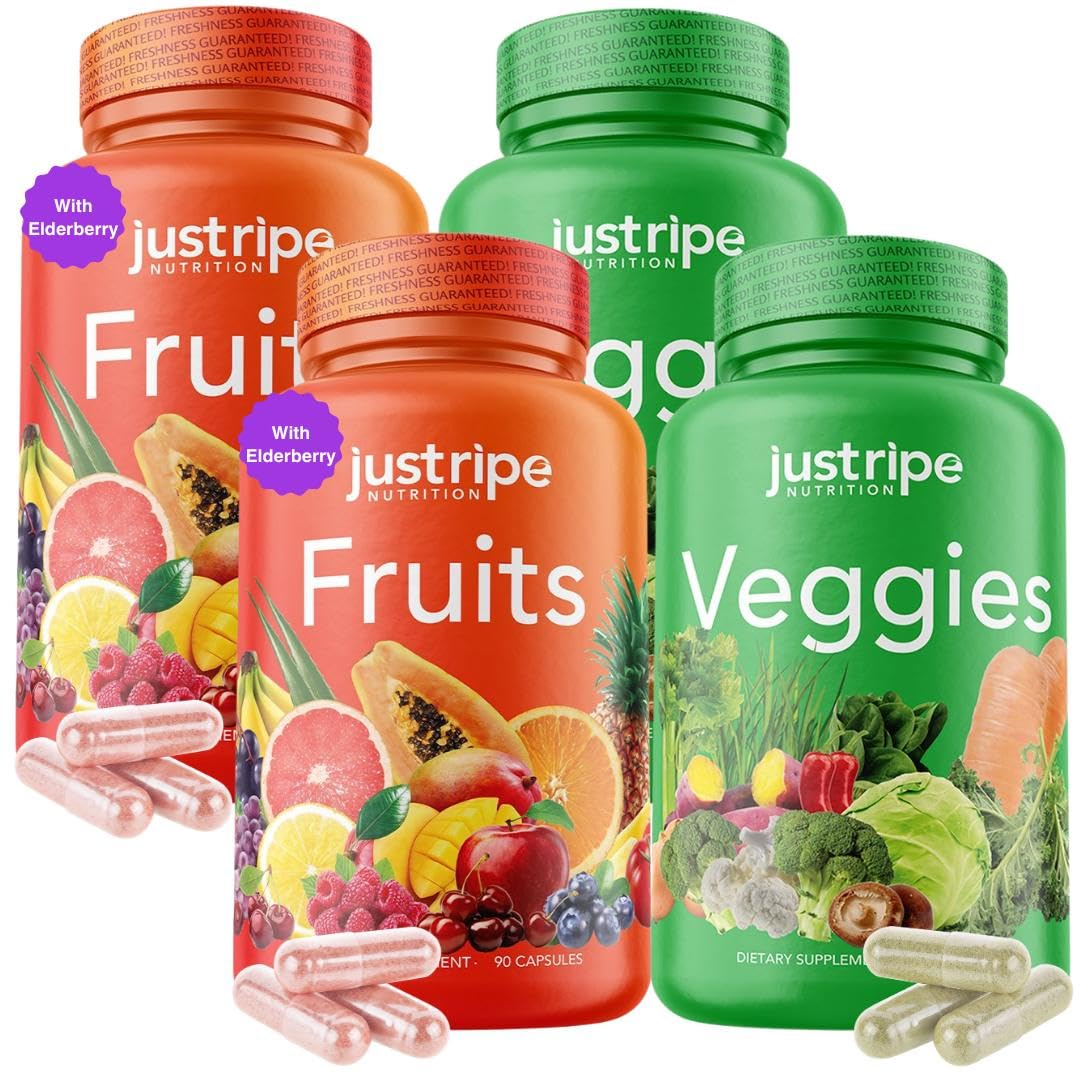 Just Ripe Nutrition: botella de Frutas y Verduras para energía diaria