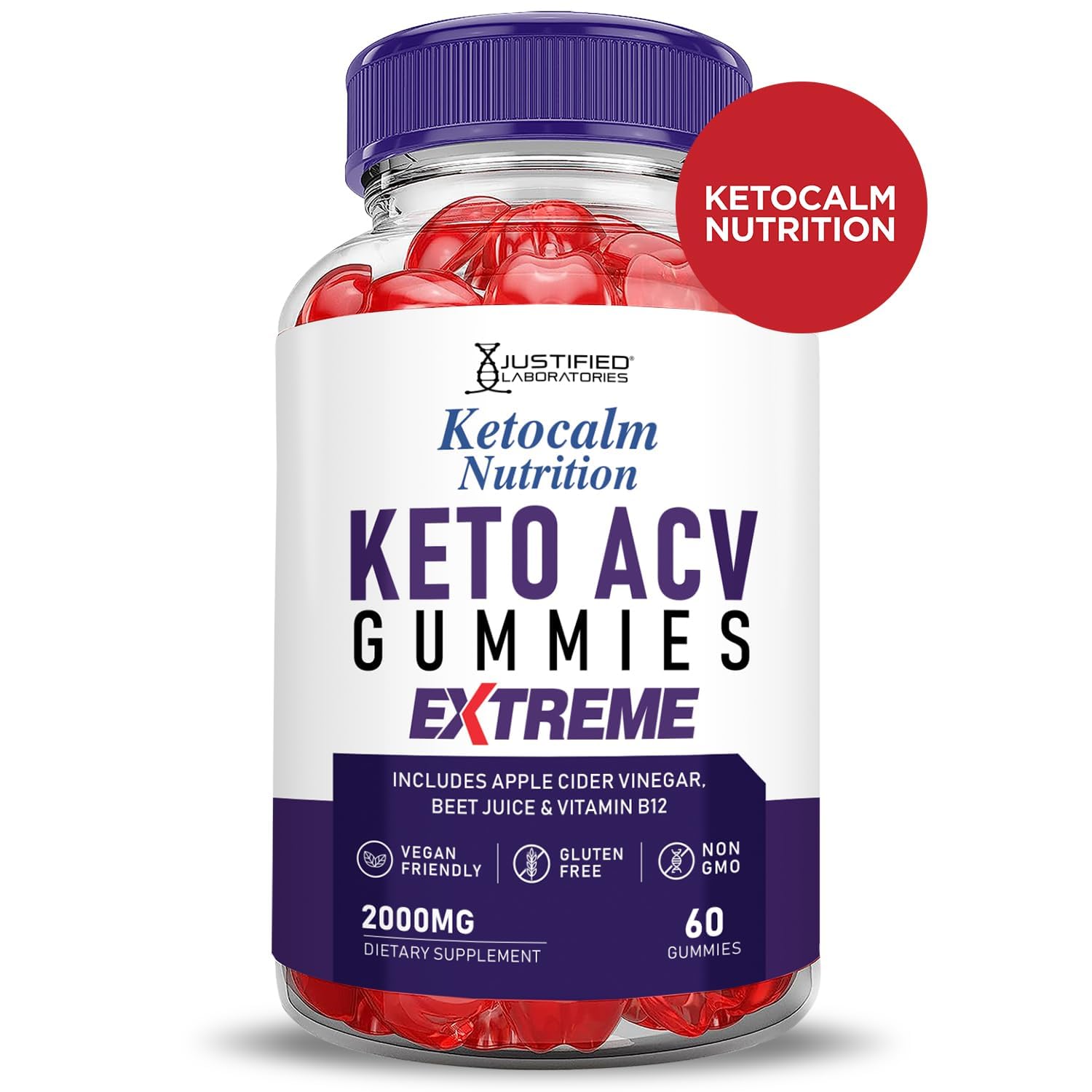 Justified Ketocalm Gummies ofrecen sabores deliciosos para un snack diario.