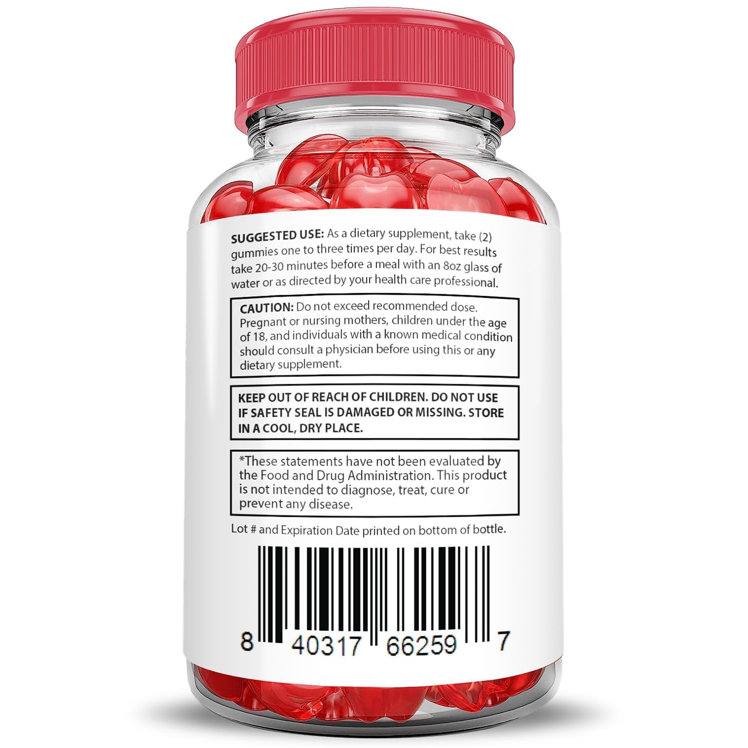 Justified Laboratories Destiny Keto ACV Gummies, textura suave y agradable al morder