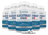 Justified Laboratories Glucotrust Max en botella, apoyo diario para tu rutina de bienestar.