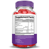 Justified Laboratories Gomitas Cetogénicas: etiqueta trasera con ingredientes y beneficios