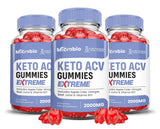 Justified Laboratories gomitas Microbio Keto ACV en bote, sabor agradable y uso diario práctico.