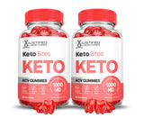 Justified Laboratories Keto Bites ACV Gummies, empaque compacto para llevar.