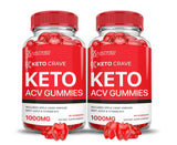 Justified Laboratories Keto Crave ACV, gominolas 2-pack, snack conveniente para el día