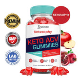 Justified Laboratories Ketosophy Gummies: envase de vidrio para almacenamiento práctico.