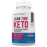 Justified Laboratories Lean Time Keto, capsulas abiertas, demostracion de formato practico.