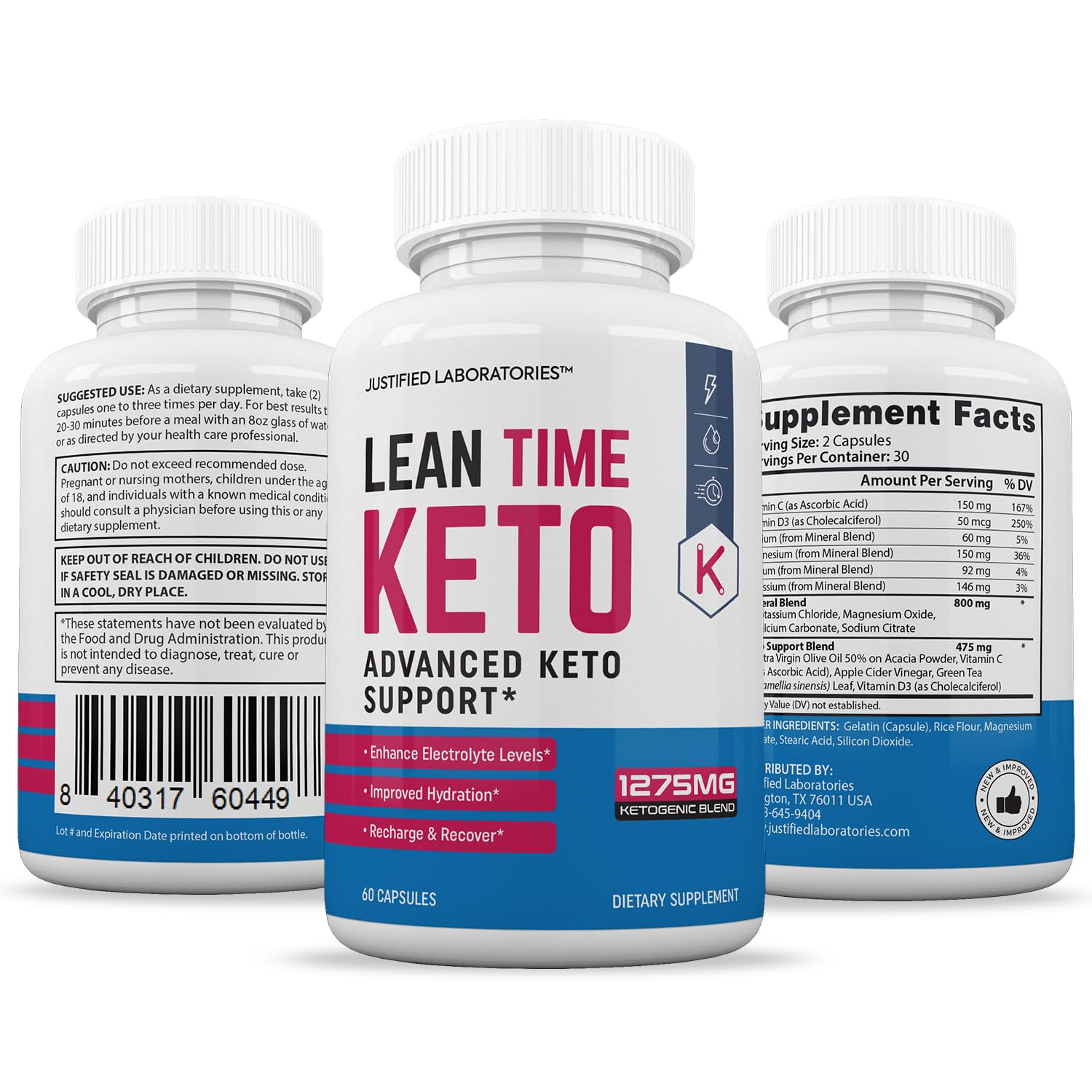 Justified Laboratories Lean Time Keto, ritual diario, recomienda incorporarlo a tu rutina.