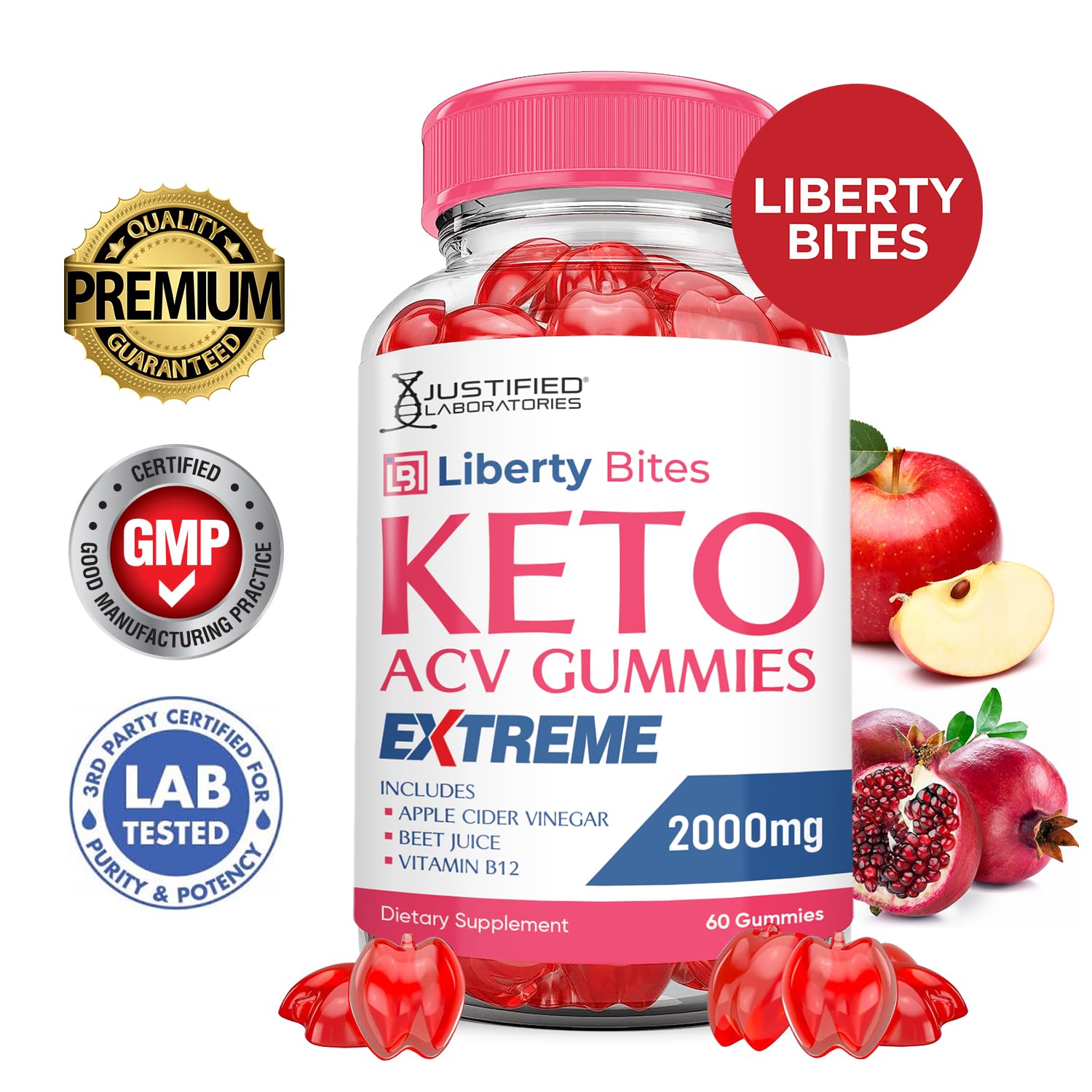 Liberty Bites Keto ACV: porción conveniente para la rutina diaria.