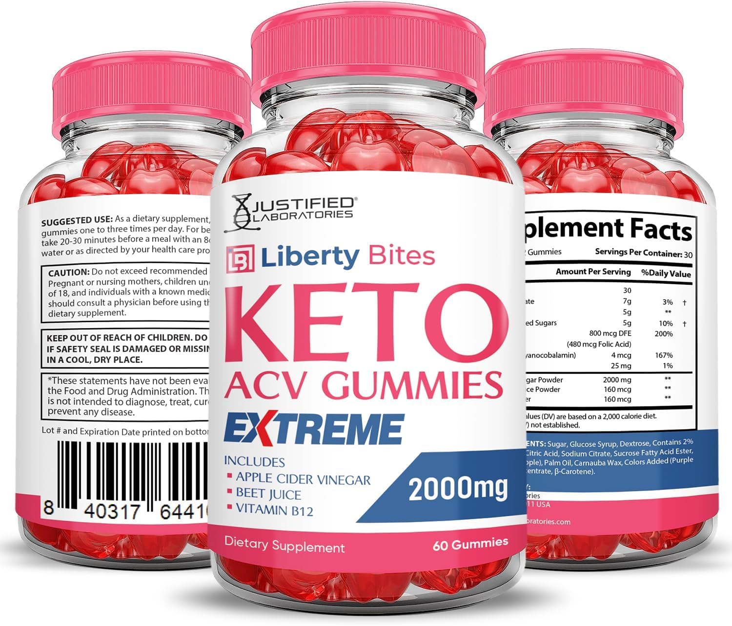 Justified Laboratories Liberty Bites Paquete Dos: práctico para llevar