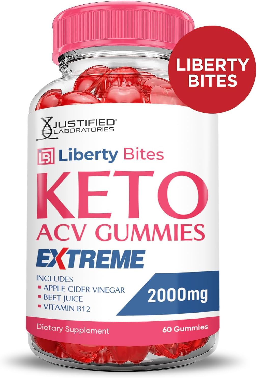 Justified Laboratories Liberty Bites con Vitamina B12 para aporte diario de energía