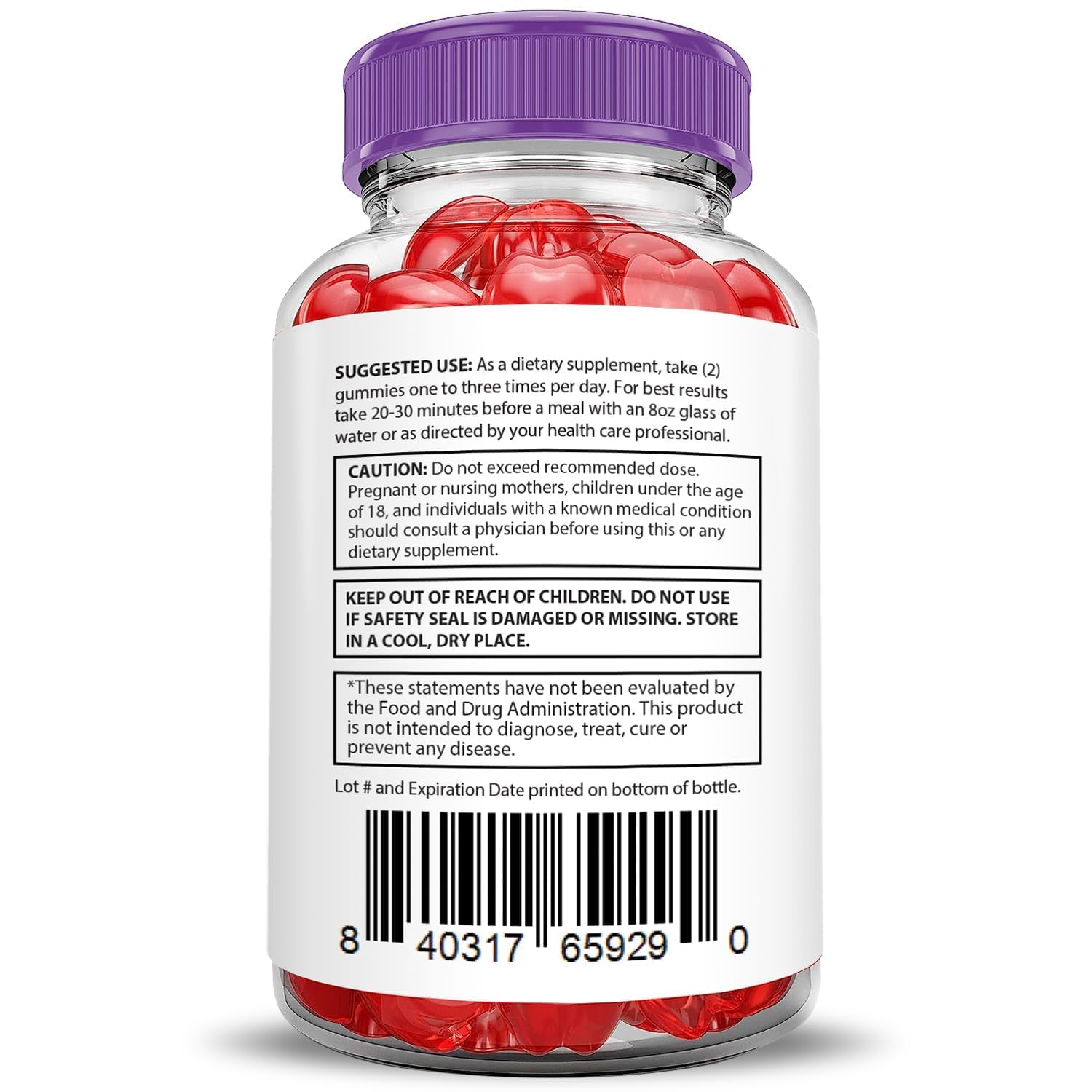 Justified Laboratories gomitas ACV Keto, aptas para veganos y sin GMO