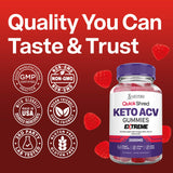 Vitamina B12 y folato en Justified Laboratories Quick Shred Keto ACV Gummies Extreme