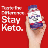 Justified Laboratories Quick Shred Keto ACV Gummies Extreme en botella, snack para energía diaria
