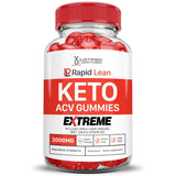 Justified Laboratories Rapid Lean Keto ACV Gummies textura suave gracias a la pectina.