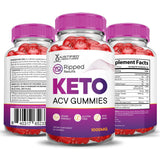 Justified Laboratories Ripped Results Keto ACV Gummies gominolas veganas sin transgénicos.