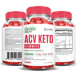Justified Laboratories Simpli Health Keto ACV Gomitas embalaje atractivo para la compra.
