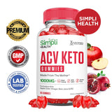 Justified Laboratories Simpli Health Keto ACV Gomitas textura de pectina suave.