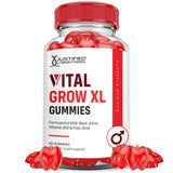 Justified Laboratories Vital Grow XL gomitas envase, sabor agradable para el día a día.