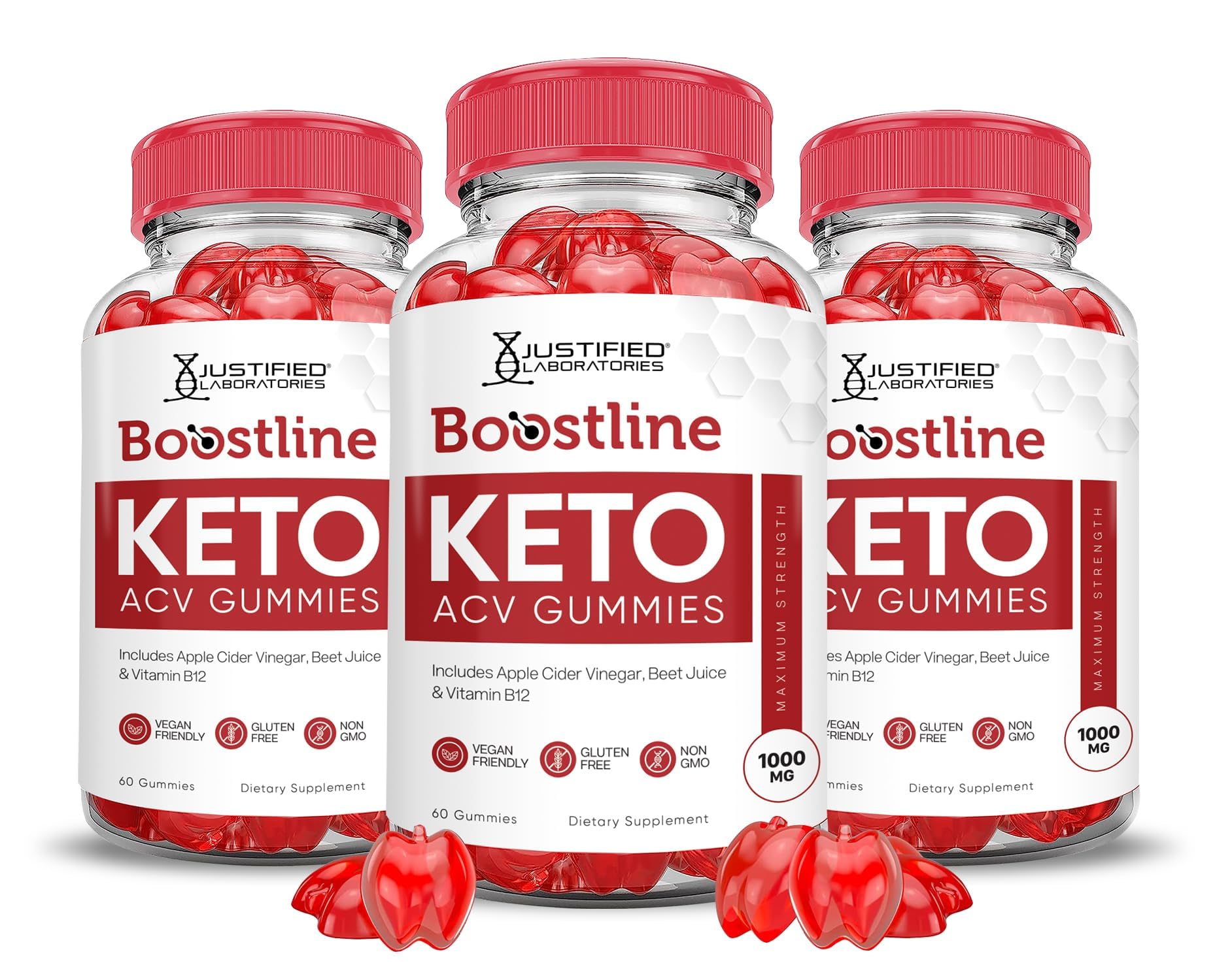 Justified Laboratories Boostline ACV gomas paquete frontal para empezar el día