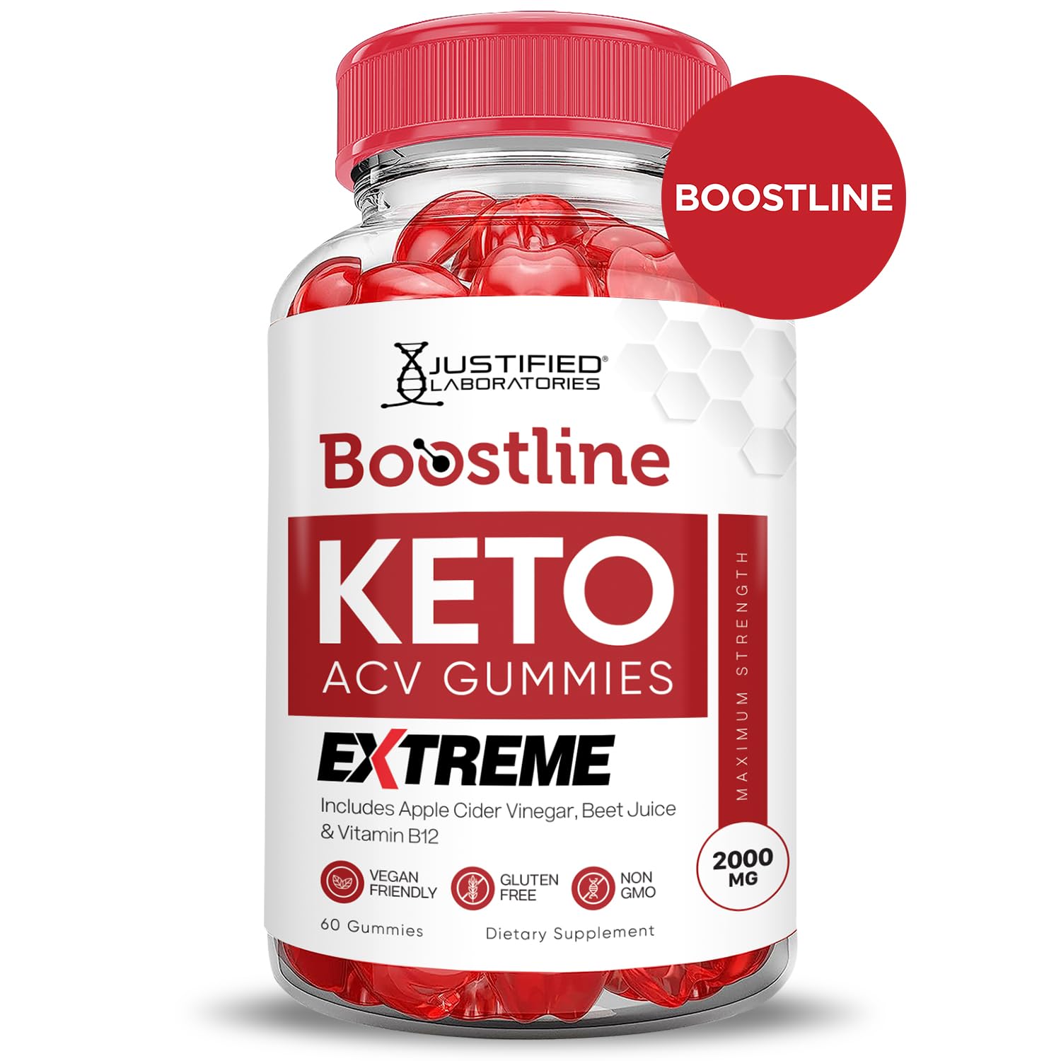 Gomitas Boostline Keto ACV con sabor intenso para snack diario