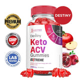 Justified Laboratories Destiny Keto ACV Gummies textura gomita, masticable y agradable para comer