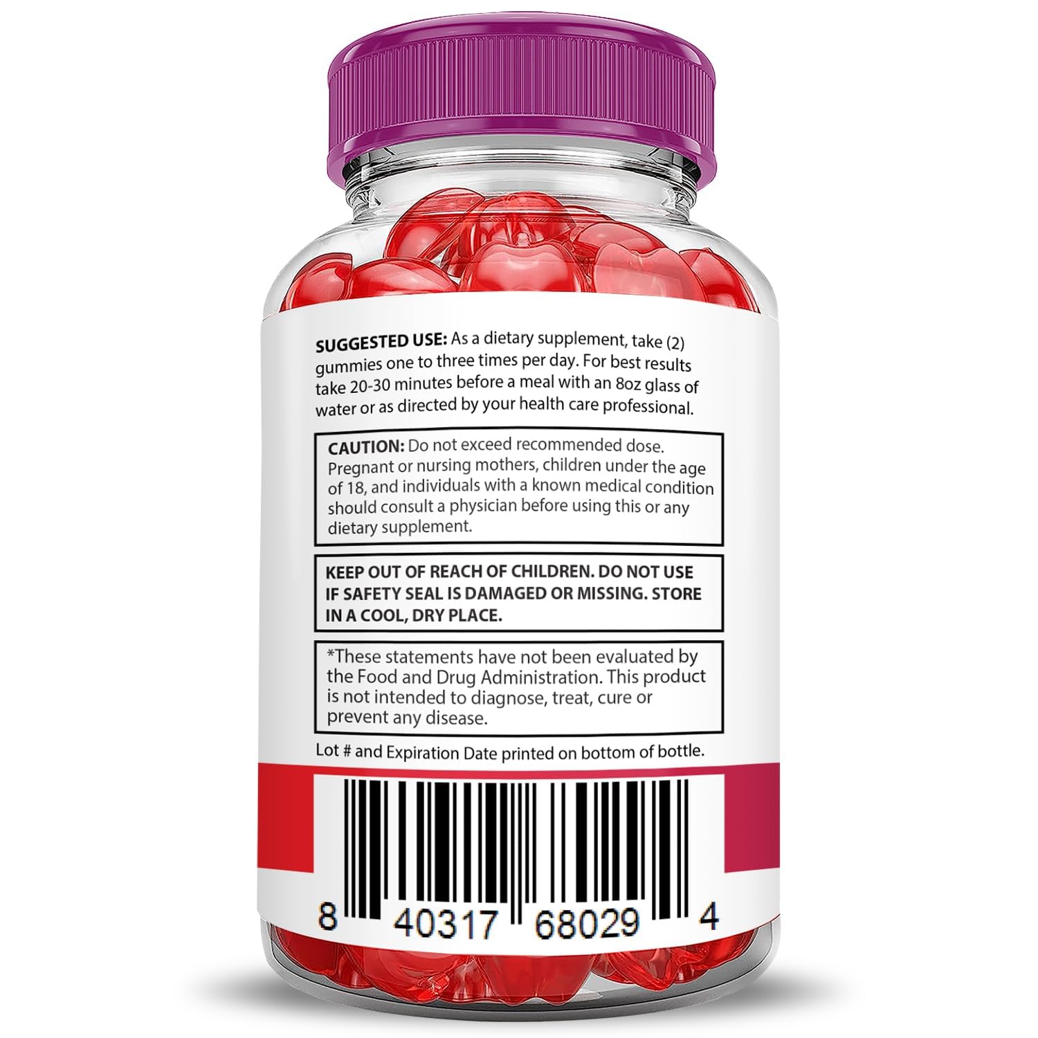 Justified Laboratories gominolas keto-ACV garantía de calidad en GMP