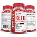 Justified Laboratories Ketosyn ACV etiqueta vegana y libre de gluten.