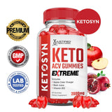 Justified Laboratories Ketosyn ACV gomitas en mano, textura agradable gracias a la pectina.