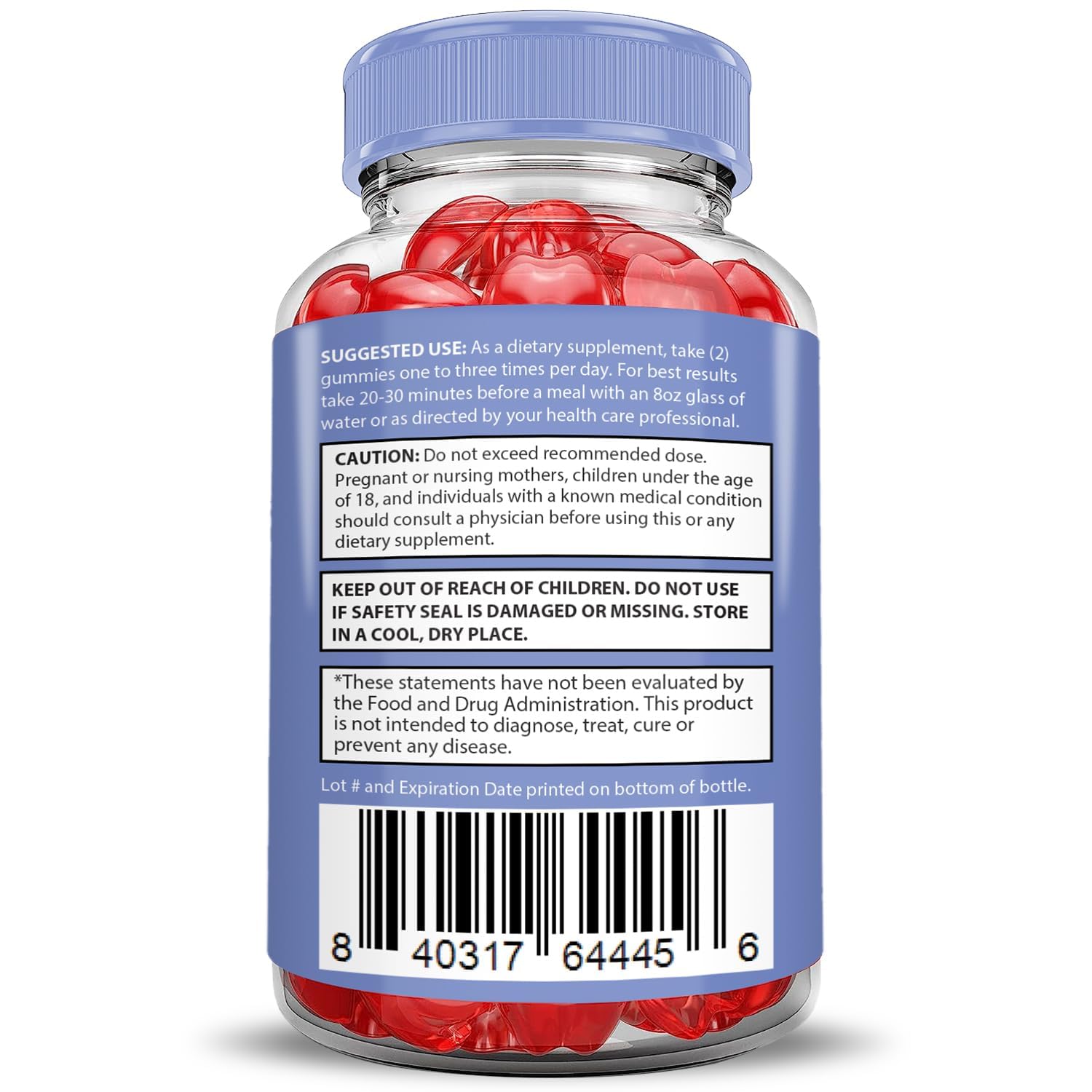 Justified Laboratories Microbio Keto ACV Gummies envase práctico para llevar.