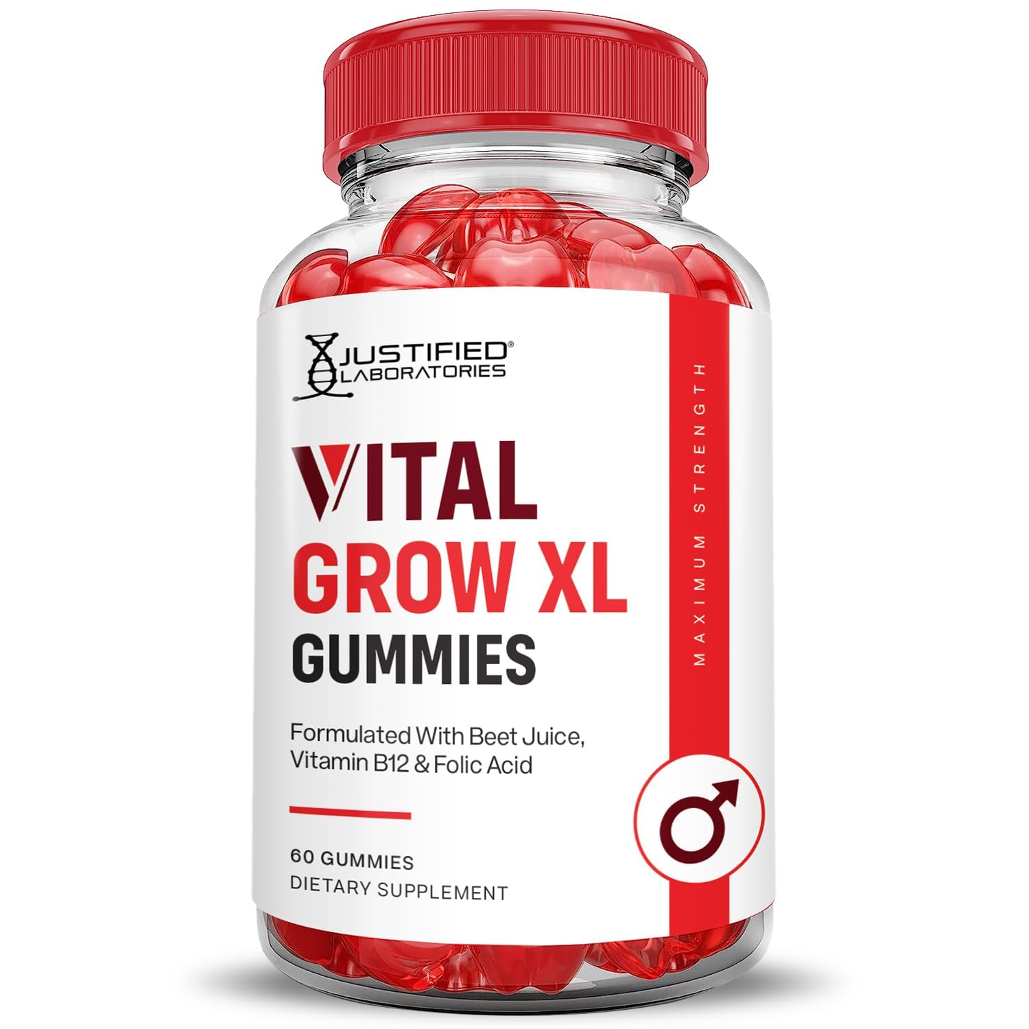 Justified Labs Vital Grow XL empaque compacto para llevar.