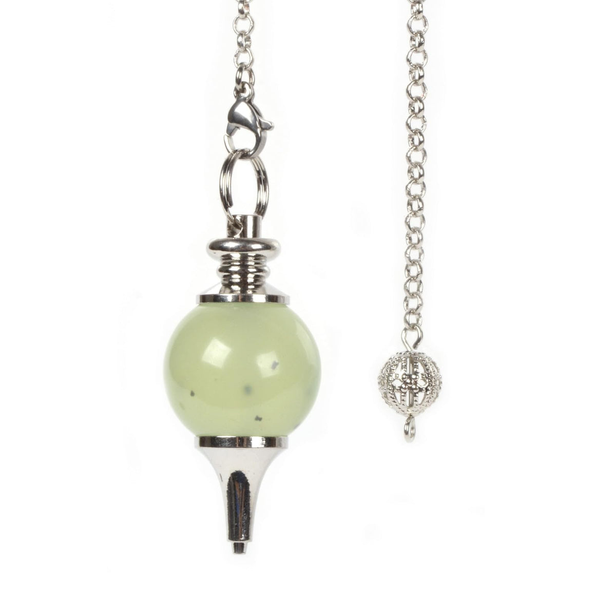 Justinstones Xinshan Jade Infinito pendulo 40 mm para divinación y energías.