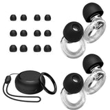 Tapones JUSTRVN para concierto con reducción de ruido 25–30 dB para proteger oídos.