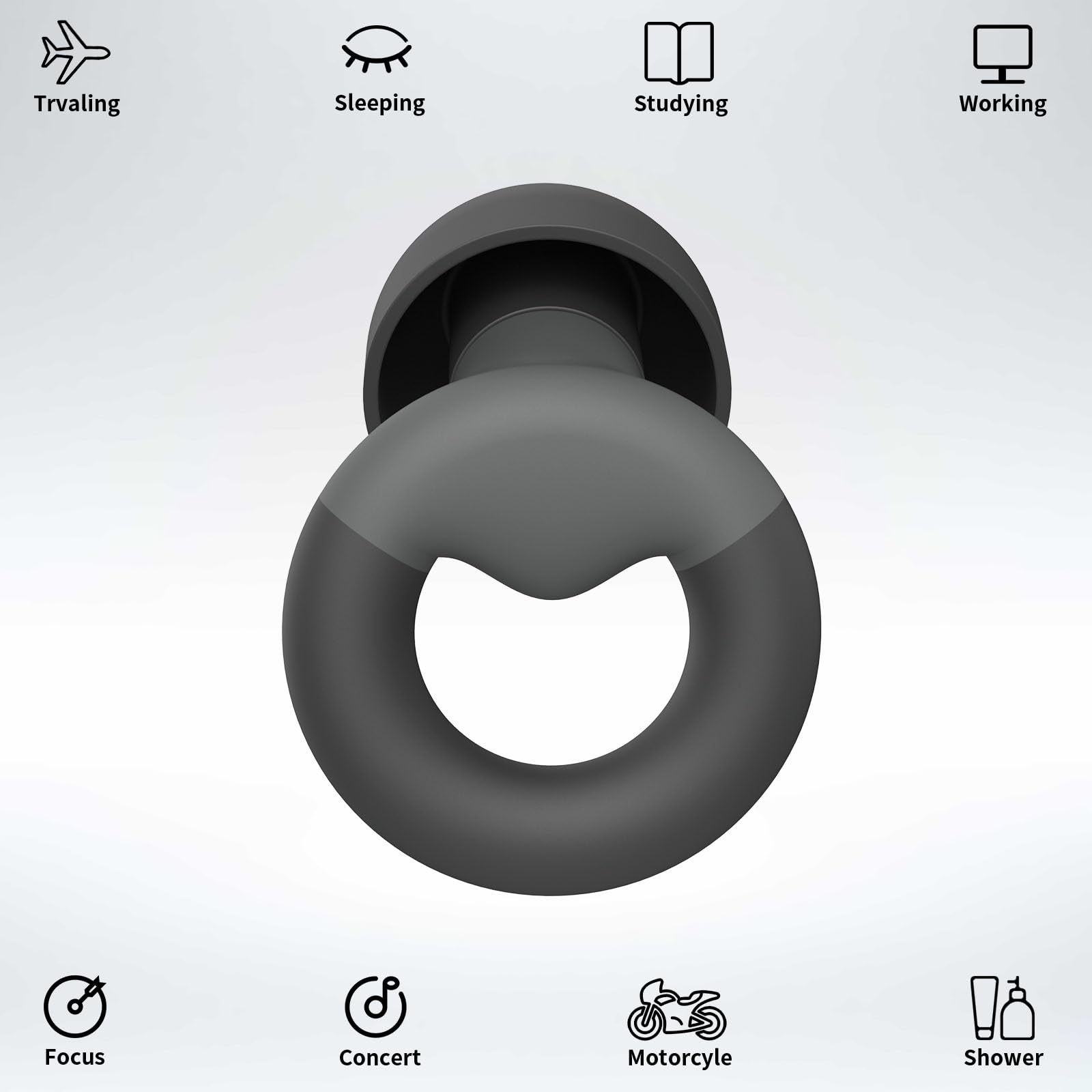 JUSTRVN tapones de oído para estudiar confortables y protegen el oído durante largas sesiones