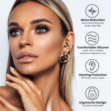 JUSTRVN tapones reutilizables con 8 puntas de silicona para ajuste perfecto