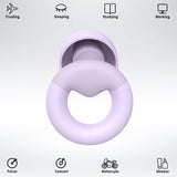 Protección auditiva reutilizable JUSTRVN con 8 puntas para ajuste perfecto.