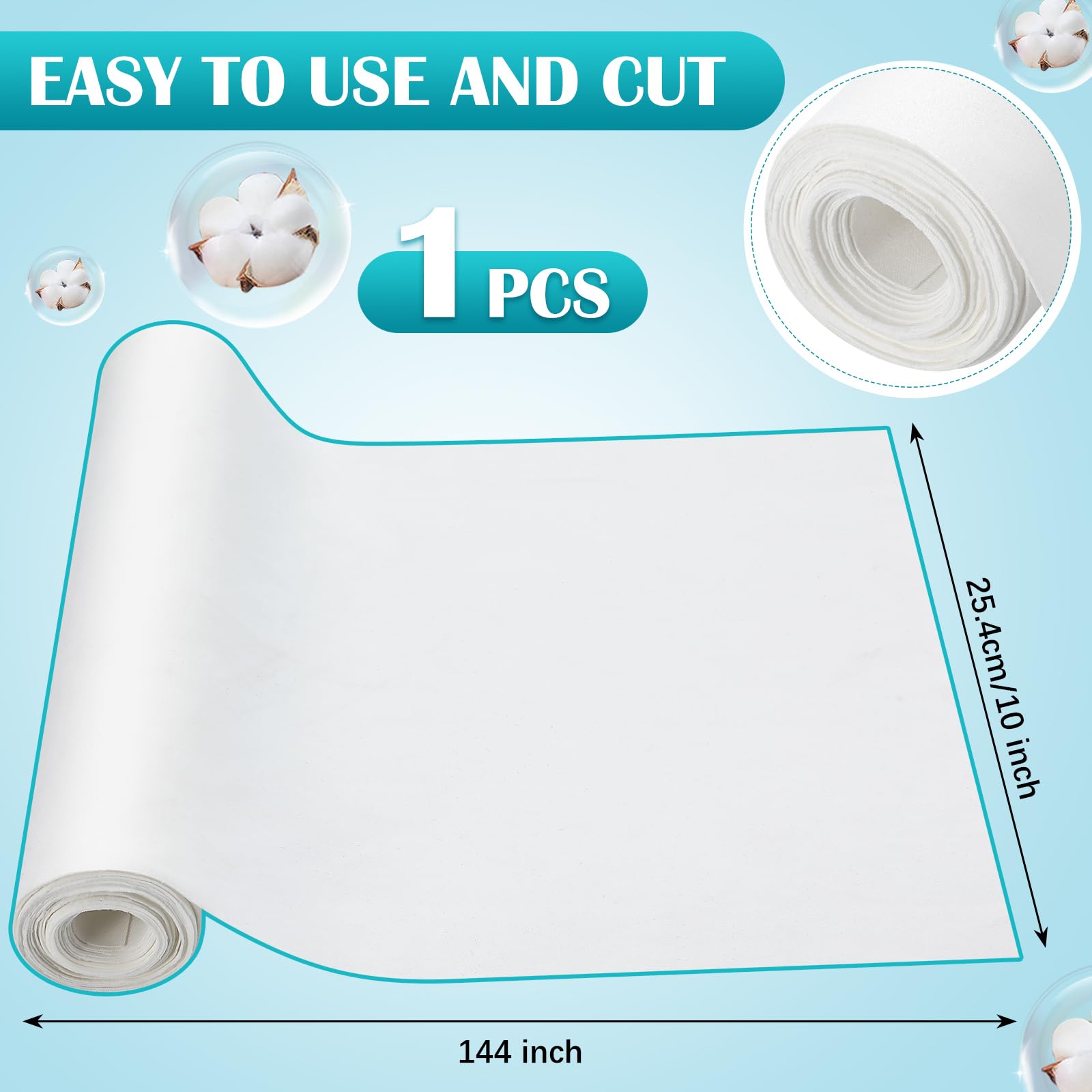 Jutom roll absorbente para zonas cutáneas, mantiene la humedad bajo control.