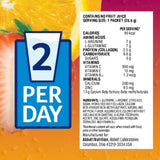 Cuchara de medición de Juven junto al polvo Fruta Punch para dosificación precisa.