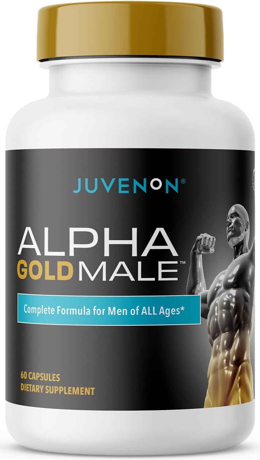Juvenon Alpha Gold: botella para energía sostenida y enfoque diario.