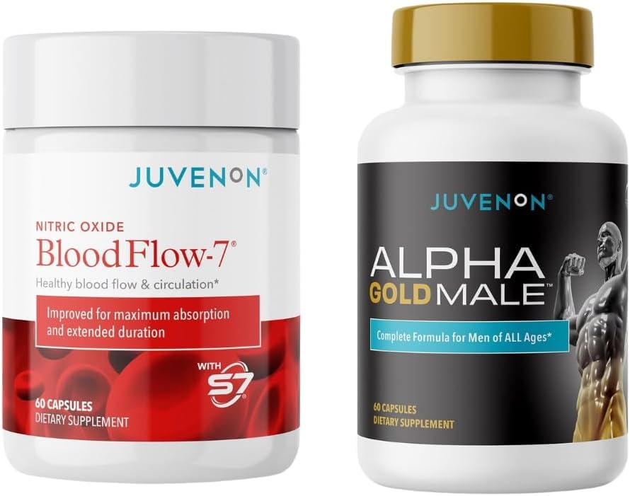 Juvenon Bloodflow, botella para promover circulación saludable.
