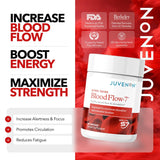 Etiqueta de BloodFlow-7 en la botella destacando Nitrosigine y S7