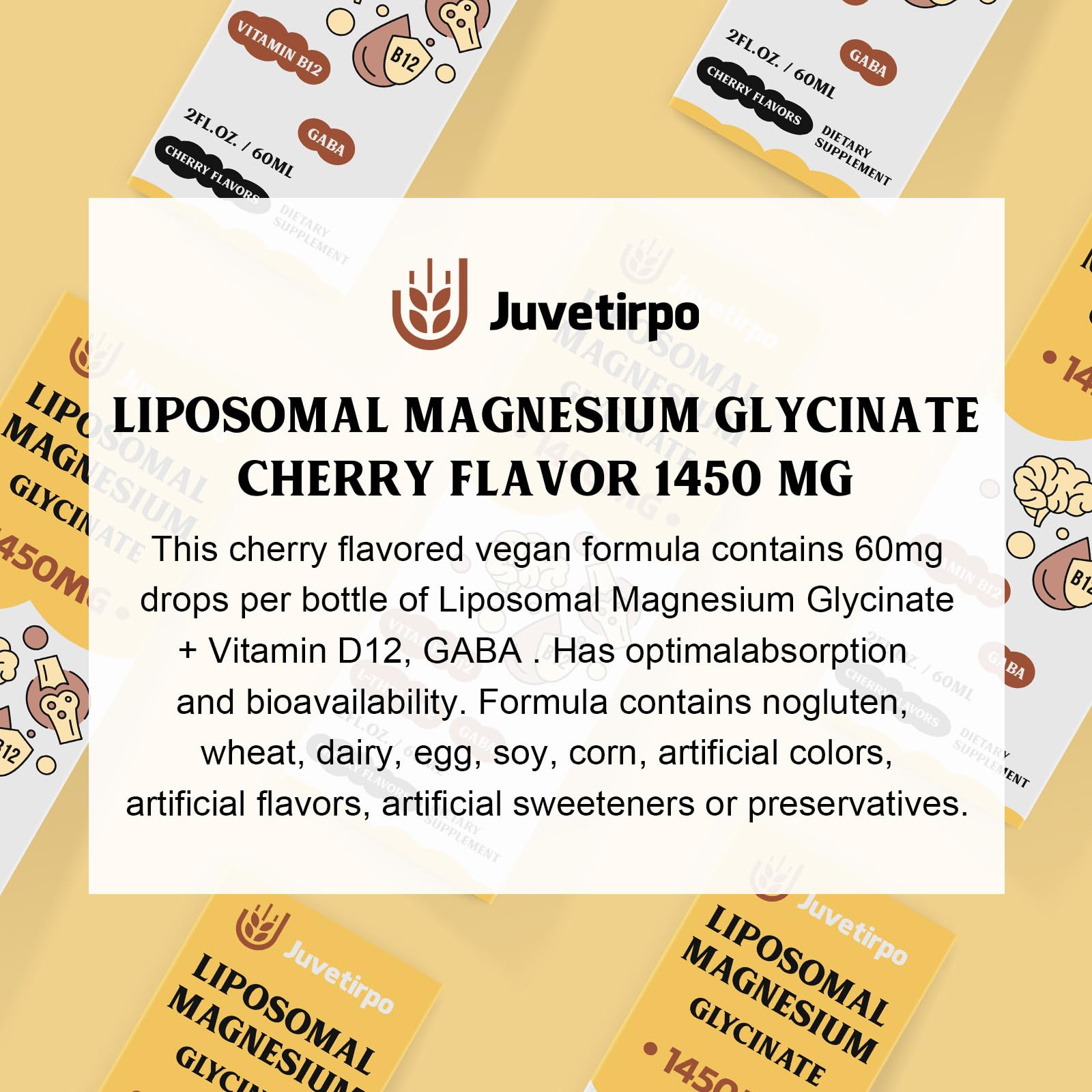 Presentación de 60 ml de Juvetirpo para uso nocturno.