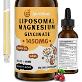 Gotas liposomadas Juvetirpo Magnesio Glicinato, sabor cereza, mejor absorción.