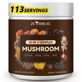 JUYIHEAL polvo de hongos 10 en 1, mezcla para apoyo cognitivo.
