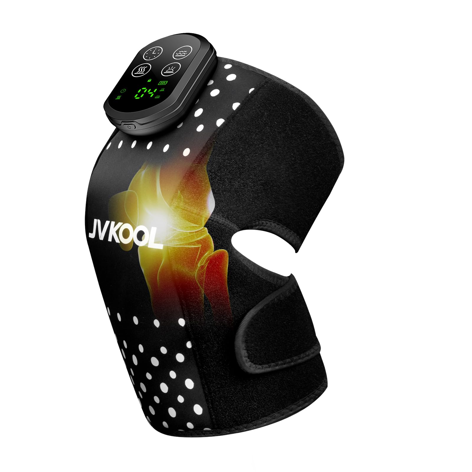 JVKOOL terapia de luz roja para rodilla con 660nm y 850nm, relajación diaria.