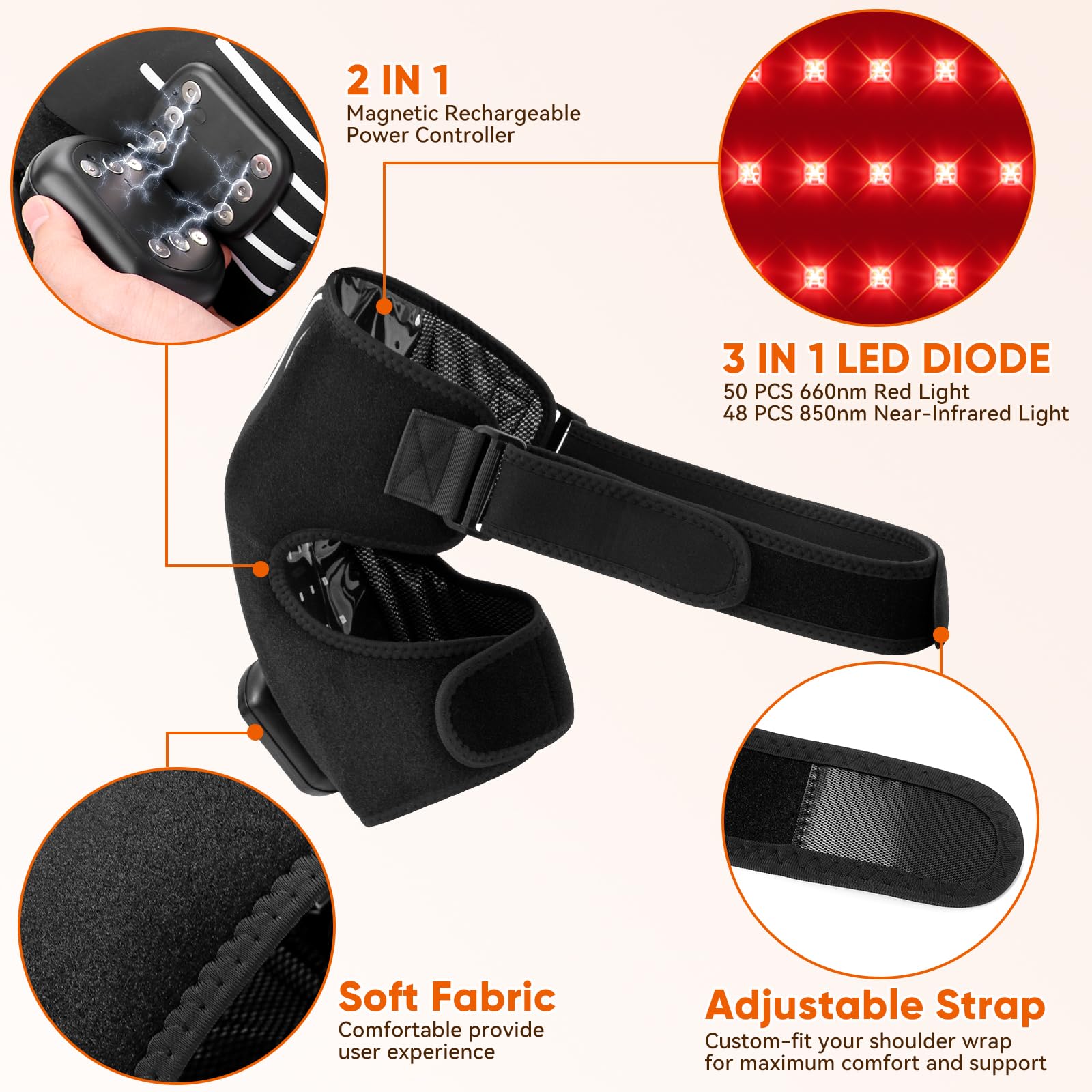 JVKOOL: control remoto inalámbrico para mayor comodidad.