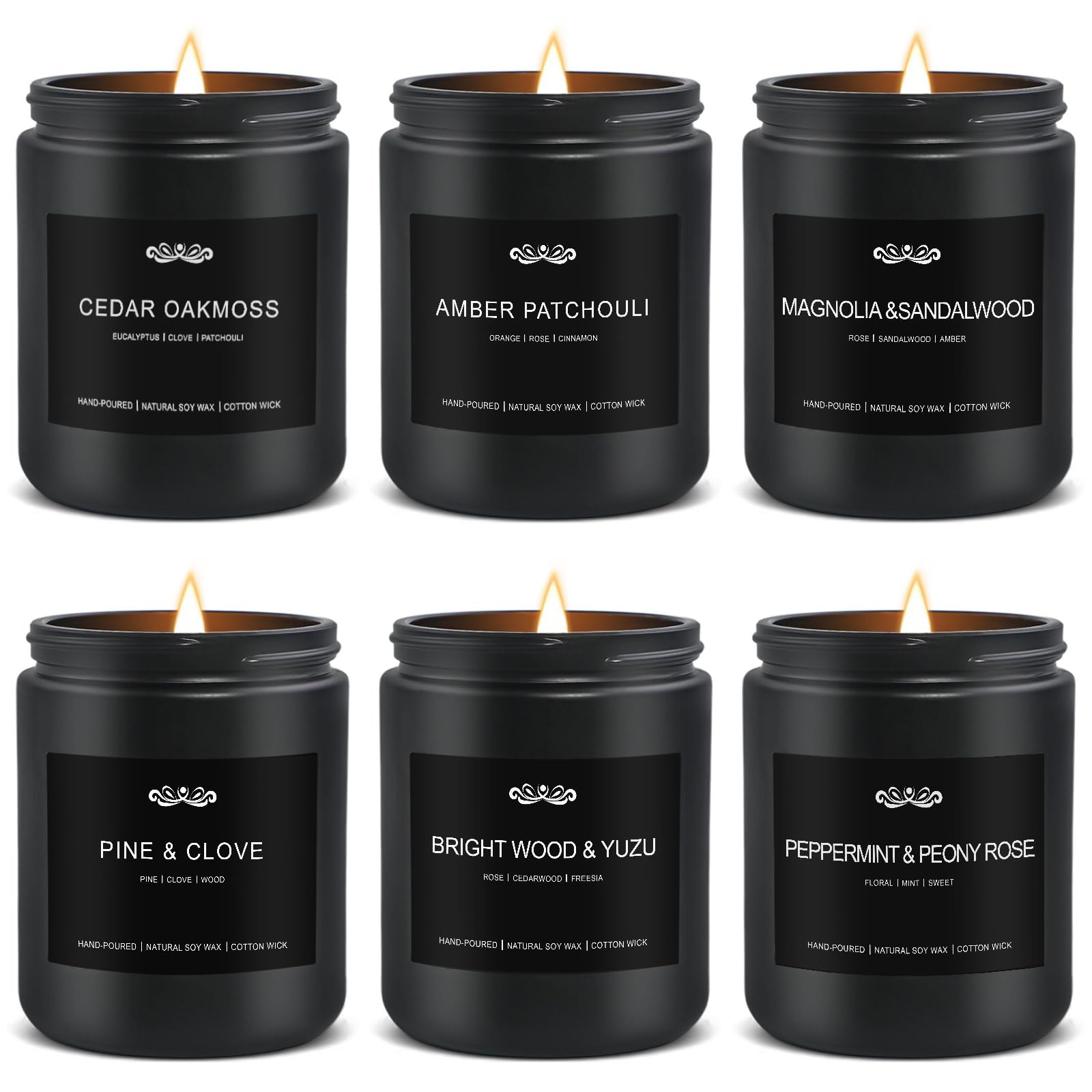 JXDLSQ seis-velas-set: aroma duradero para el hogar.