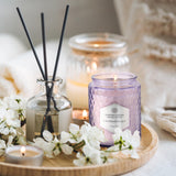 Vela JXDLSQ lavanda eneorbo para relajación y sueño suave